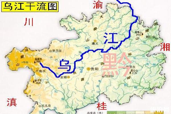 贵州乌江源头在哪 河流地图