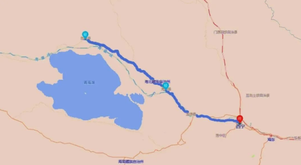 2022年环青海湖自驾游最佳路线图
